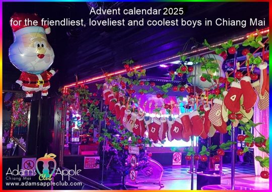 Advent Calendar 2025 Boys of Adam’s Apple Club Chiang Mai. We wish everyone around the world a very Happy Advent Season 2025!