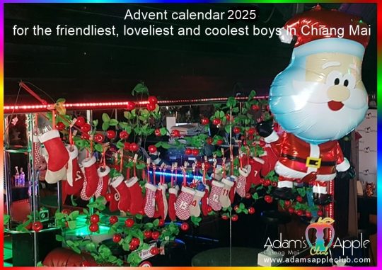 Advent Calendar 2025 Boys of Adam’s Apple Club Chiang Mai. We wish everyone around the world a very Happy Advent Season 2025!
