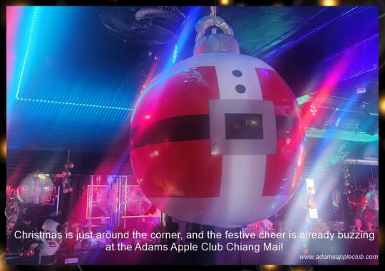 Christmas is just around the corner, and the festive cheer is already buzzing at The Adams Apple Club Chiang Mai!
