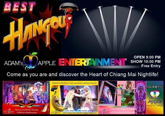 Come as you are - Why Adam's Apple Club Chiang Mai Is a Must-Visit Spot. Tag who you're bringing for an unforgettable night!