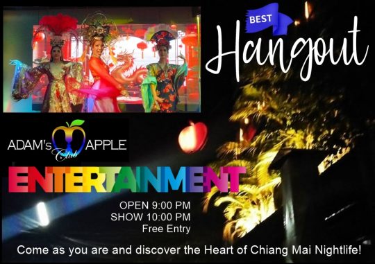 Come as you are - Why Adam's Apple Club Chiang Mai Is a Must-Visit Spot. Tag who you're bringing for an unforgettable night!