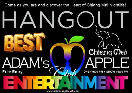Come as you are - Why Adam's Apple Club Chiang Mai Is a Must-Visit Spot. Tag who you're bringing for an unforgettable night!