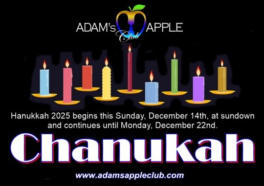 Celebrate Chanukah 2025 at Adam’s Apple Club in Chiang Mai! May your Hanukkah be filled with love, laughter, and light.