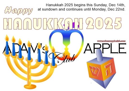 Celebrate Chanukah 2025 at Adam’s Apple Club in Chiang Mai! May your Hanukkah be filled with love, laughter, and light.