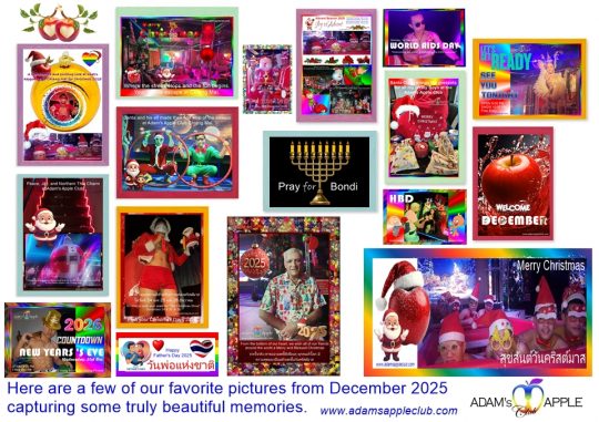 Memories December 2025 Adam's Apple Club Chiang Mai. We’re so grateful for every memory made and for everyone who’s been part of our journey.