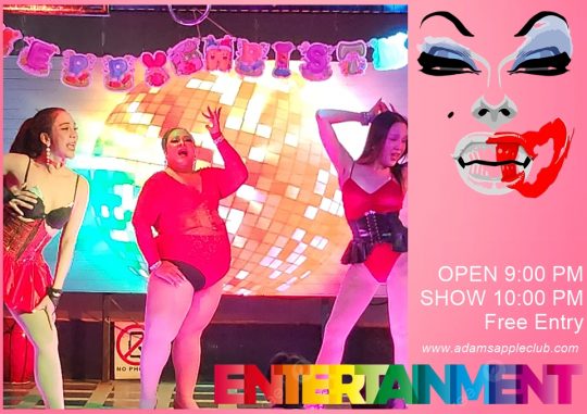 Tuesday Night Fun Chiangmai at Adams Apple Club. You bring the energy, we’ll bring the sparkle. See you there!