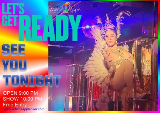 Dazzling Cabaret Experience Awaits Tonight at Adams Apple Club Chiang Mai! Get ready, Chiang Mai! See you tonight!