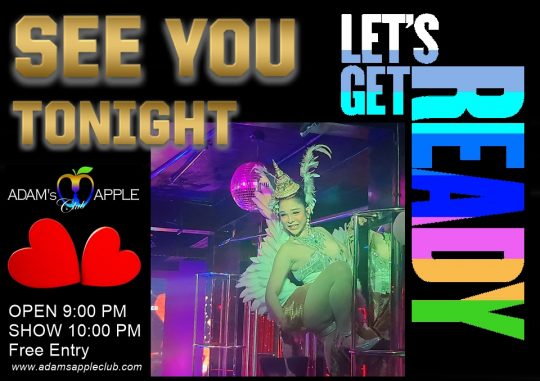 Dazzling Cabaret Experience Awaits Tonight at Adams Apple Club Chiang Mai! Get ready, Chiang Mai! See you tonight!