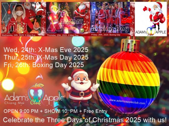 Chiang Mai is glowing, and so are we! The festive spirit has officially taken over the Rose of the North! Adams Apple Club Chiang Mai