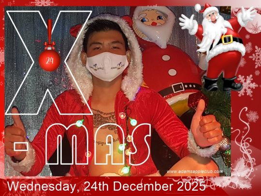 Celebrate Christmas Eve 2025 at Adam's Apple Club in Chiang Mai with an evening of festive entertainment. See you there!