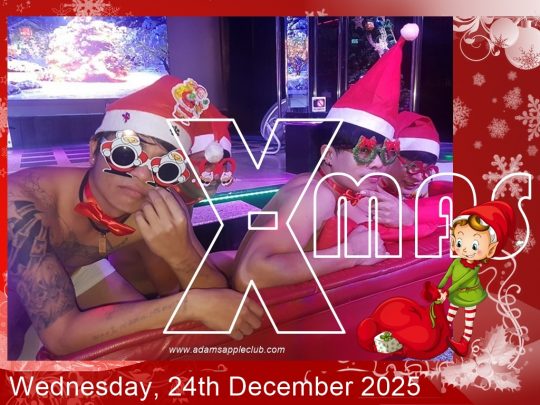 Celebrate Christmas Eve 2025 at Adam's Apple Club in Chiang Mai with an evening of festive entertainment. See you there!