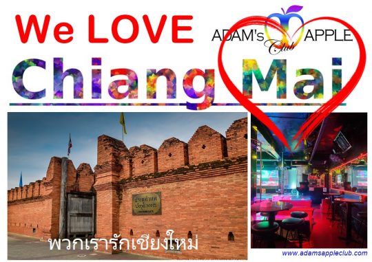 We love you, CNX! ❤️ Adam's Apple Club Chiang Mai Thailand. Chiang Mai, you are our greatest inspiration! The Rose of the North