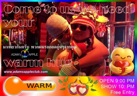 Warm Up Your Evening at Adam's Apple Club in Chiang Mai, Northern Thailand! Stay warm and vibrant despite the chill!
