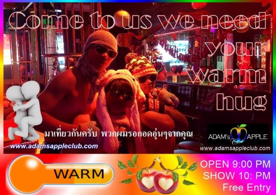 Warm Up Your Evening at Adam's Apple Club in Chiang Mai, Northern Thailand! Stay warm and vibrant despite the chill!