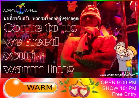 Warm Up Your Evening at Adam's Apple Club in Chiang Mai, Northern Thailand! Stay warm and vibrant despite the chill!