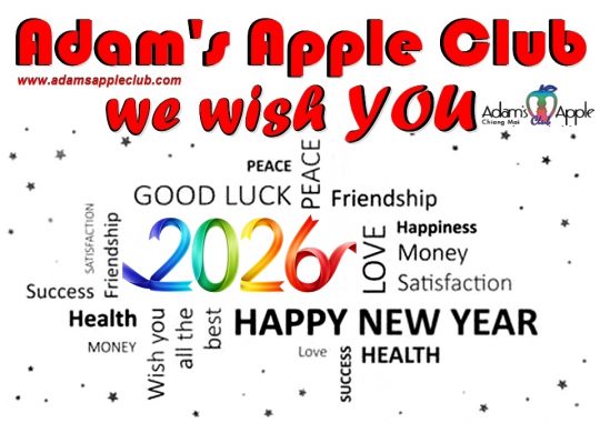 Kick Off 2026 With Us at Adam‘s Apple Club! Chiang Mai Thailand Ring in the New Year with a night to remember!