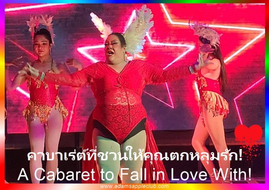 Cabaret to Fall in Love With! Adam's Apple Club Chiang Mai. It’s a cabaret "to touch" and "to fall in love with" - absolutely worthwhile.