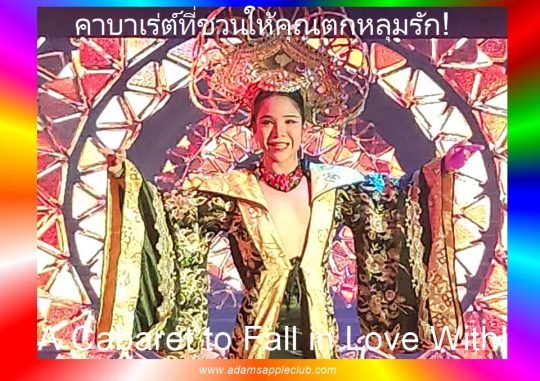Cabaret to Fall in Love With! Adam's Apple Club Chiang Mai. It’s a cabaret "to touch" and "to fall in love with" - absolutely worthwhile.