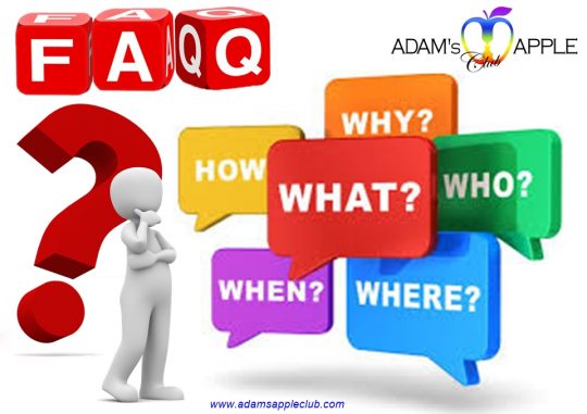 Get your question answered - Relevant FAQ Questions & Answer. Planning a legendary night at Adam’s Apple Club?