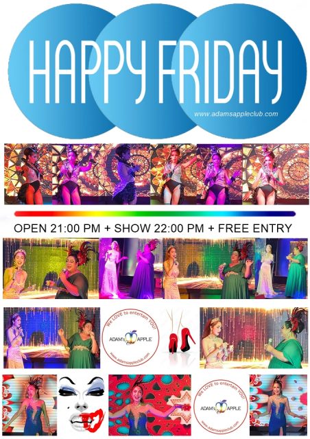Paint your Friday Blue - Adam's Apple Club Chiang Mai, Ignite your night. Join us for an evening packed with high-energy shows