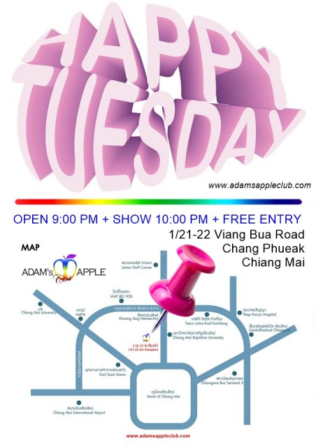 Gay friendly Hangout Chiang Mai Adams Apple Club Great vibes, amazing shows, and the best company await. See you there!