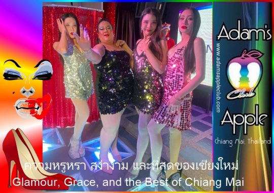 Let yourself be enchanted by the Queens of the Adams Apple Club! Step into a world of glamour, elegance, and breathtaking performances.