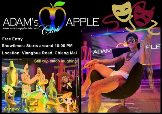 Friday night plans? Sorted. - Adam's Apple Club Chiang Mai. Don't miss out on the most iconic spot in Chiang Mai
