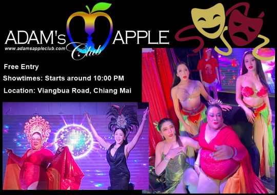 Friday night plans? Sorted. - Adam's Apple Club Chiang Mai. Don't miss out on the most iconic spot in Chiang Mai