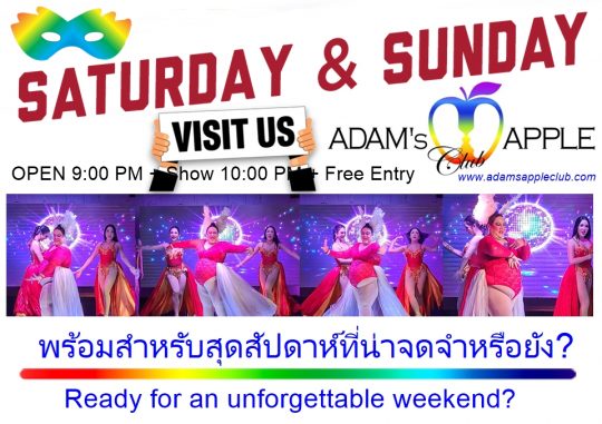Weekend plans? Sorted. - Adam's Apple Club Chiang Mai, North Thailand. Come and experience the magic with us!