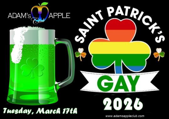 St. Patrick's Day Celebration 2026 - Adam's Apple Club Chiang Mai. Let’s make some "Irish magic" happen in the heart of Santitham!