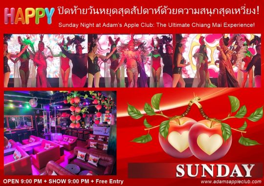 The Ultimate Chiang Mai Experience! Adam’s Apple Club. Don’t just hear about it - experience the magic for yourself!