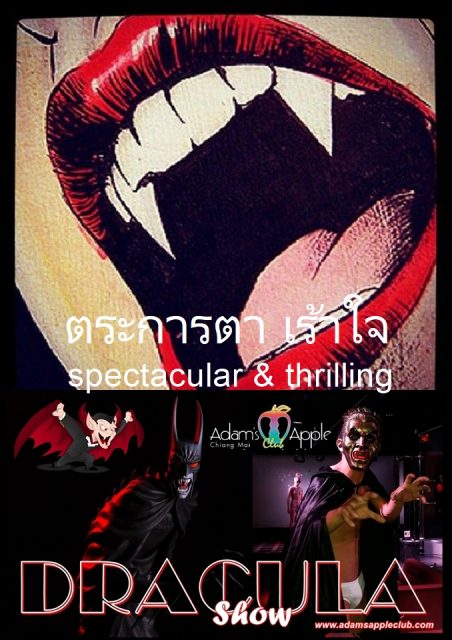 Spectacular and thrilling Show - Adam's Apple Club Chiang Mai The phenomenal Dracula performance at Adam's Apple Club Chiang Mai