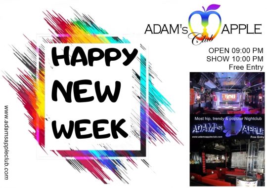Happy New Week in CNX - Adam's Apple Club Chiang Mai Let’s make this week one to remember. See you tonight at Adam’s Apple Club!