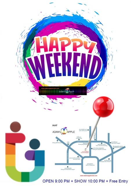 Happy Weekend 2026 in Chiang Mai - Adam's Apple Club Enjoy world-class drag cabaret and unique performances in the "Nightclub of Happiness".