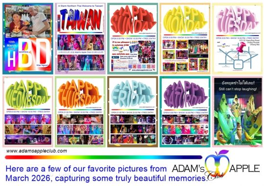 Memories of March 2026 from Adams Apple Club Chiang Mai Thanks for the fun evenings and for celebrating life with us!