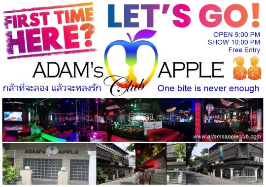 Is it your first time - Adam's Apple Club Chiang Mai Don’t be shy! Step inside, grab a drink, and let us entertain you.