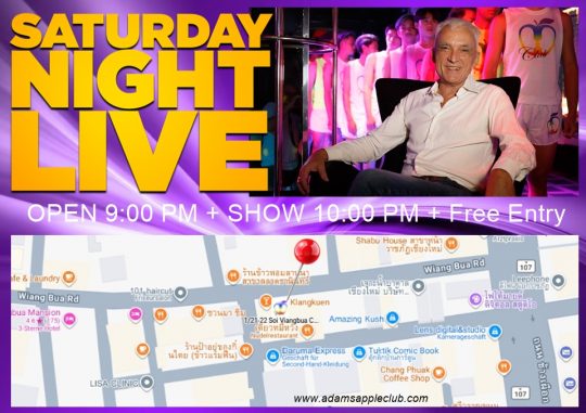 Saturday is Purple - Adam's Apple Club Chiang Mai in North Thailand Let’s make this Saturday night unforgettable!