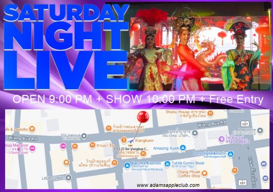 Saturday is Purple - Adam's Apple Club Chiang Mai in North Thailand Let’s make this Saturday night unforgettable!