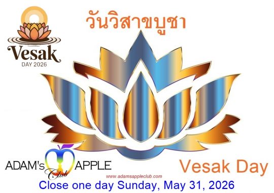 Vesak Day 2026 Thailand - Adam's Apple Club Chiang Mai Have a peaceful and blessed Vesak Day, the most important Buddhist holiday.