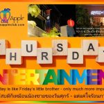 Thursday Thoughts Chiang Mai - Adam's Apple Club Chiang Mai Why wait for the weekend to be amazing? Start the party NOW!