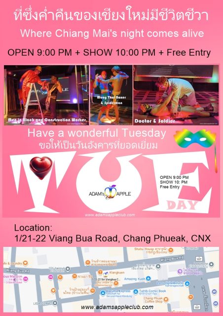 Tonight is the night! - Adam's Apple Club Chiang Mai Last day of the month means big party vibes! Let’s fill the club!
