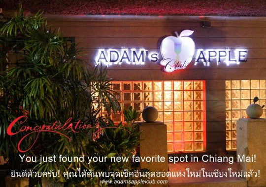 Your new favorite spot - Adam's Apple Club Chiang Mai You finally found the best nightlife hidden gem in Chiang Mai