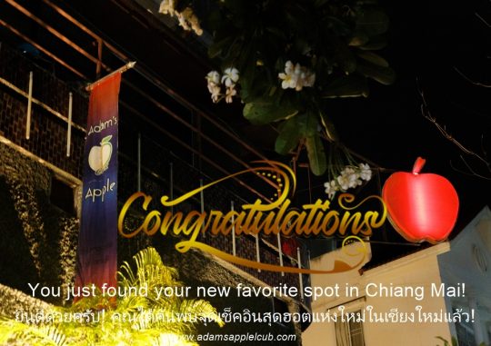 Your new favorite spot - Adam's Apple Club Chiang Mai You finally found the best nightlife hidden gem in Chiang Mai
