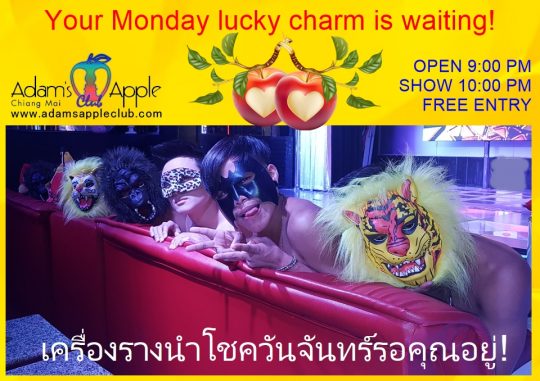 Your Monday lucky charm is waiting - Adam's Apple Club Share your best smile & enjoy an unforgettable night!