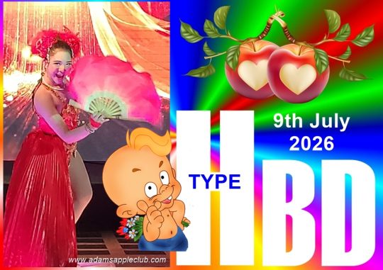 HAPPY Birthday Type 2026 - Adam's Apple Club Chiang Mai We wish you a happy birthday from the bottom of our heart.
