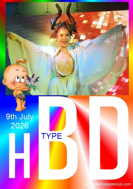 HAPPY Birthday Type 2026 - Adam's Apple Club Chiang Mai We wish you a happy birthday from the bottom of our heart.