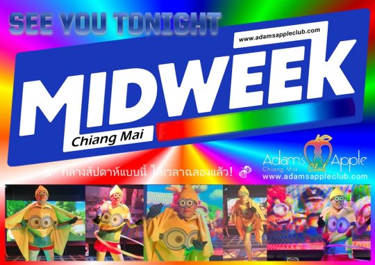 Midweek – time to party! - Adam's Apple Club Chiang Mai Tonight, we’re breaking the midweek rules and going ALL OUT!