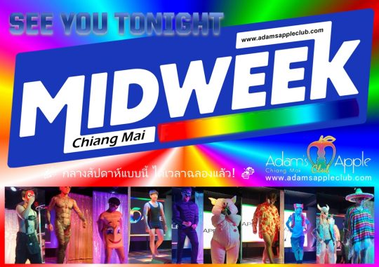 Midweek – time to party! - Adam's Apple Club Chiang Mai Tonight, we’re breaking the midweek rules and going ALL OUT!