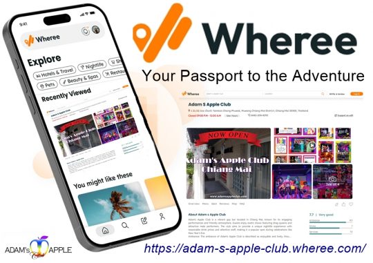 We are on Wheree! - Adam's Apple Club Chiang Mai Huge thanks to the editors at Wheree for listing our legendary gay bar!