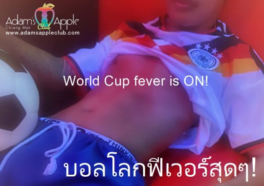 World Cup fever is ON! - Adam's Apple Club Chiang Mai Thailand Cheer your team in the best nightlife atmosphere!